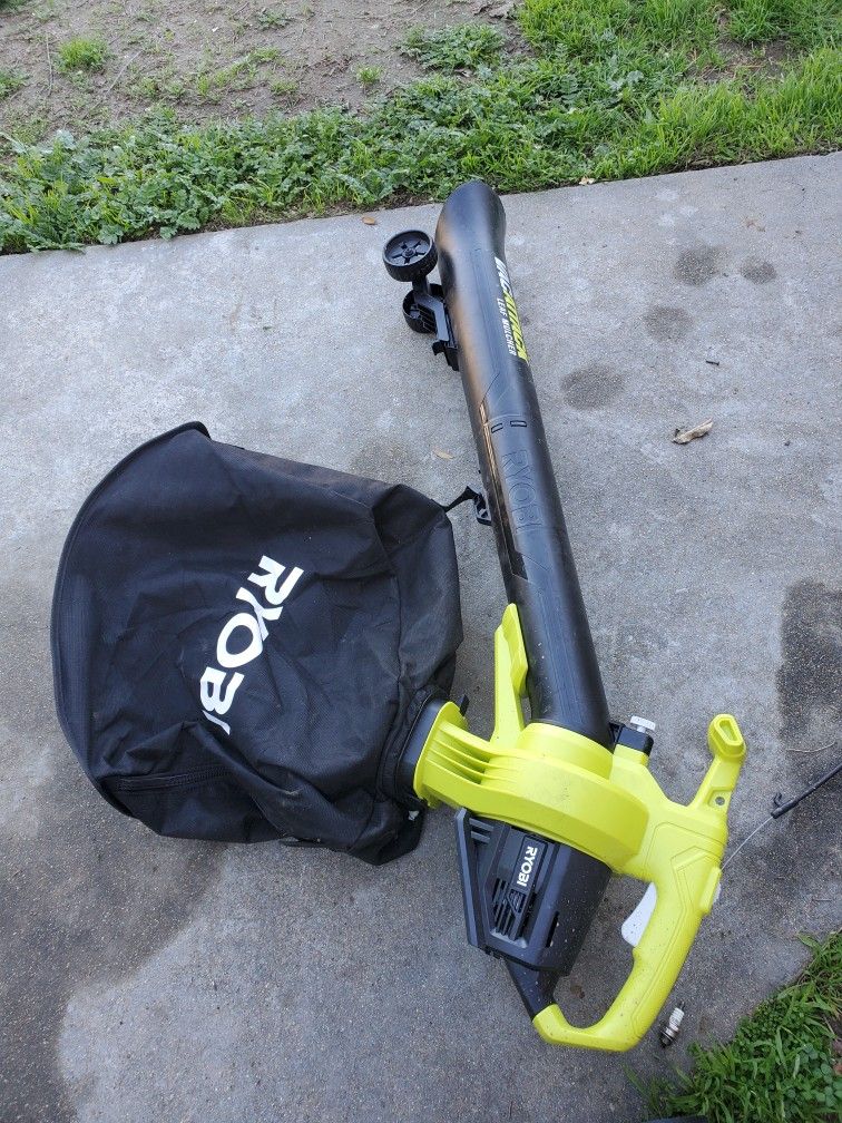 Leaf Mulcher Ryobi Cordless Leaf Vacuum 40-Volt Lithium-Ion