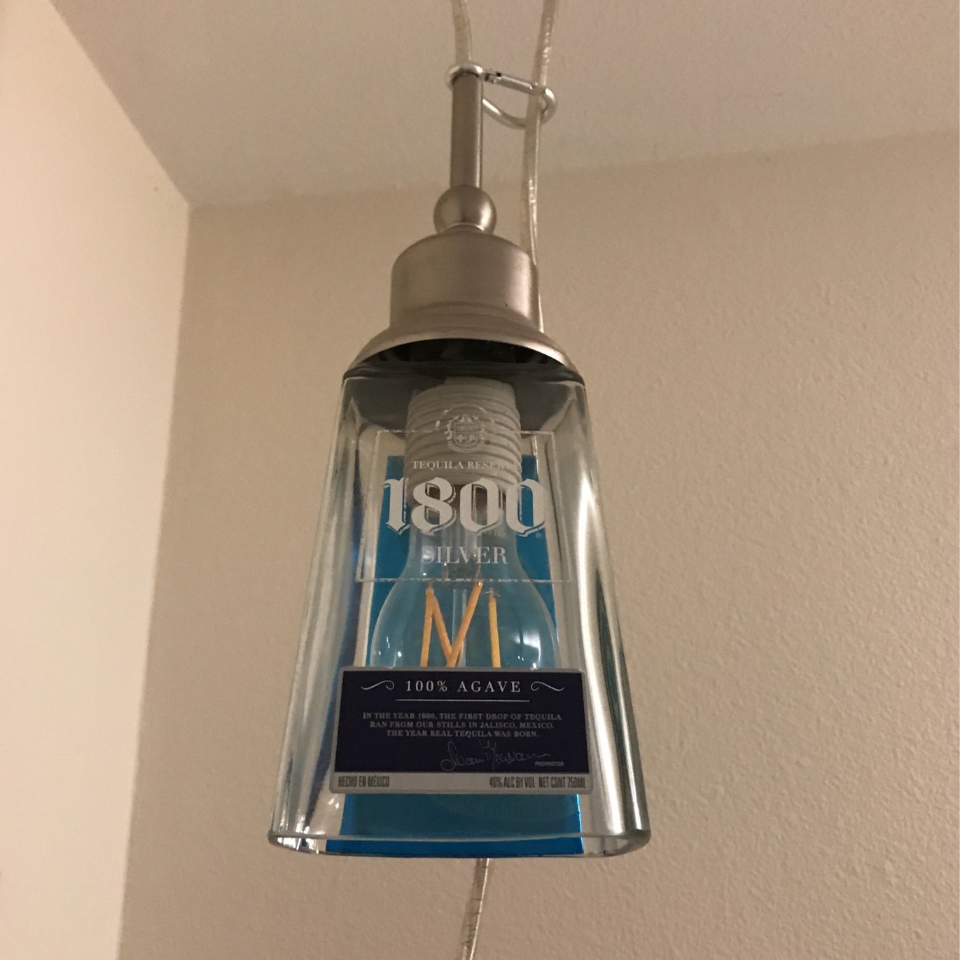 Tequila Bottle 1800 Lamp 