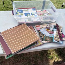 Huge Lot Of Scrap Booking Paper