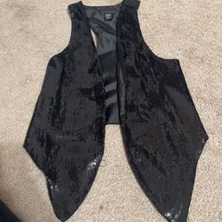 Black Sparkles Vest 