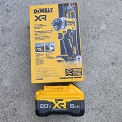 Dewalt 20v Impact Driver Brushless XR 3speed And Powerpack Battery 8.0 Ah XR Brand New Price For Both 