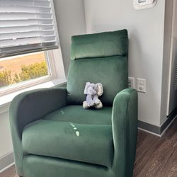 Green rocking chair 
