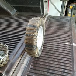 Tailwheel for rotary mower bushhog