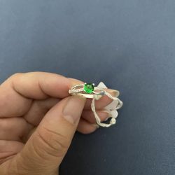 Real 925 Sterling Silver Wedding Ring Size 6