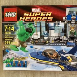 Marvel Super Heroes LEGO 6868 Hulk’s Helicarrier Breakout Set SEALED