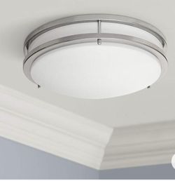 14” Flush Mount LED light with Brush Nickel Finish