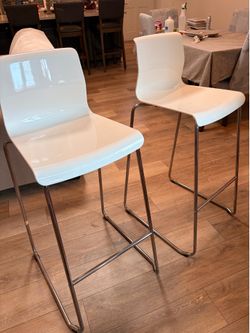 Two modern barstools