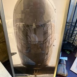 Vintage framed Airplane Photo