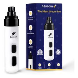 🐾 Heusom Silent Groom Pro – Molinillo de Uñas Silencioso Corte seguro y sin estrés para tus mascotas ✨