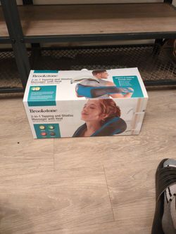 Brookstone Tapping And Shiatsu Massager With Heat