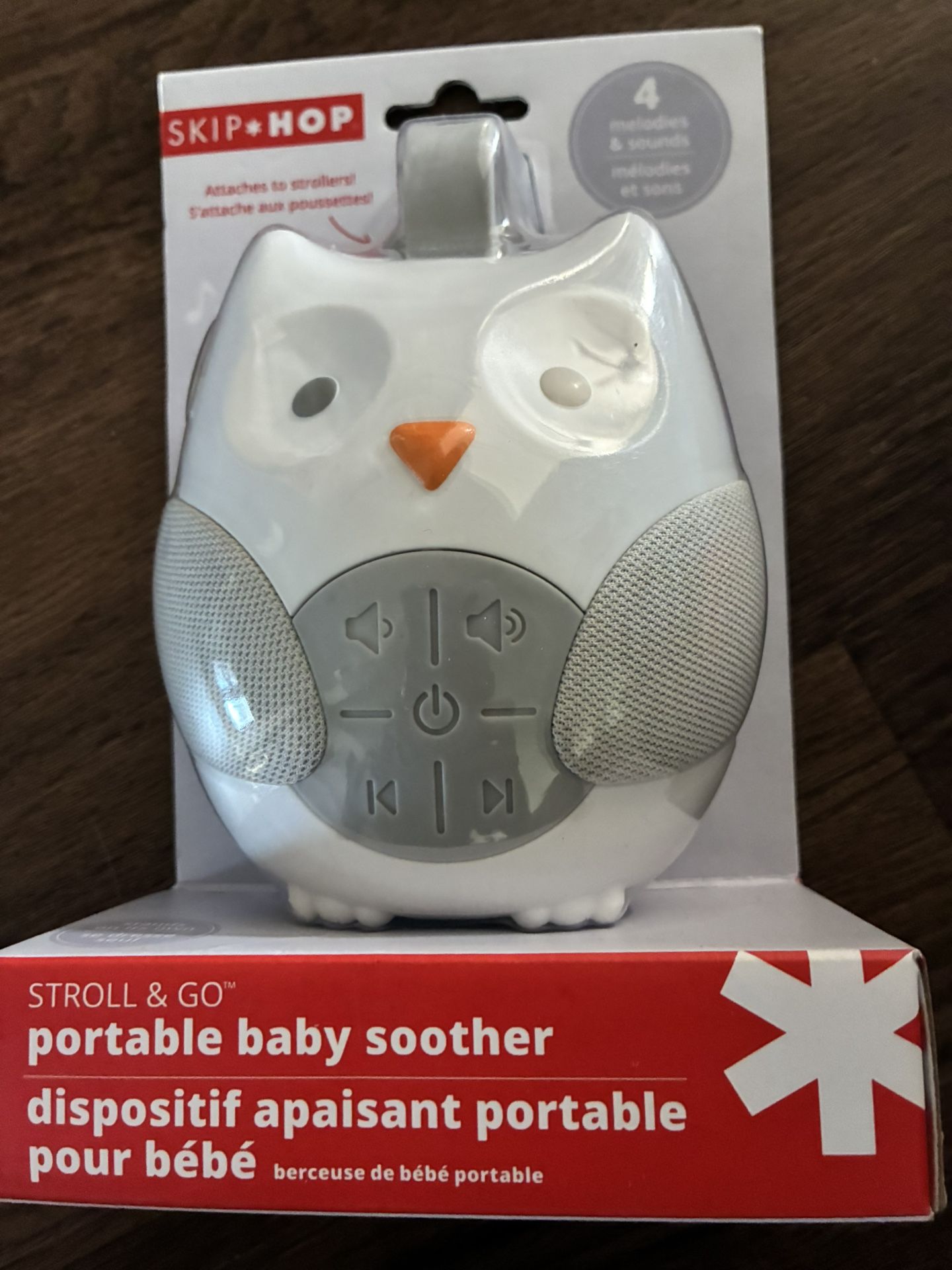 Skip Hop Portable Baby Sound Machine Stroll & Go Owl New in Box