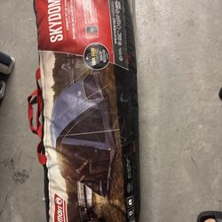 Coleman 6 Person Skydome With Blackout Technology And Air Mattress