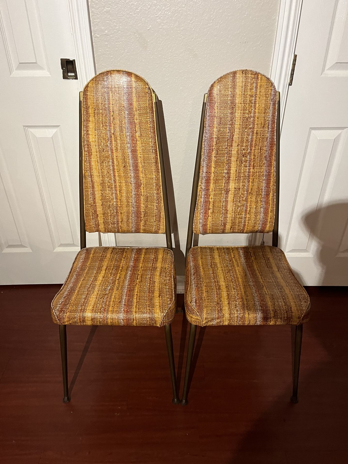 Mid century Metal craft Chairs/50’s-60’s Vintage Great Condition