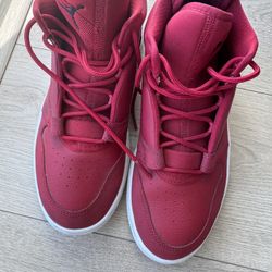 Air Jordan Red Sneakers — Size 7Y / Women’s 8.5, Excellent Condition
