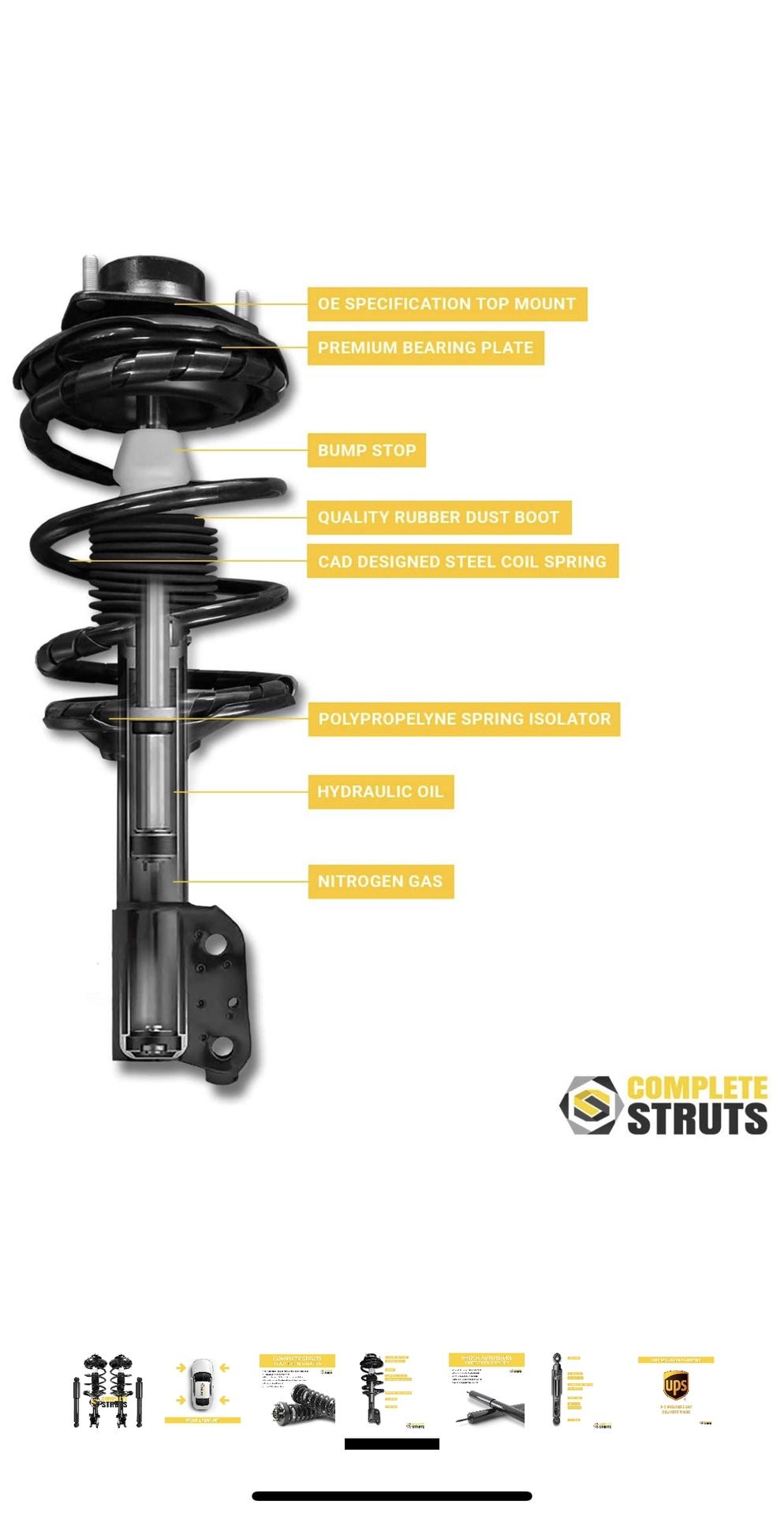 1(contact info removed) Honda Odyssey Struts and Shock Absorber...Brand New in BOX not able to return it w/in the return policy period