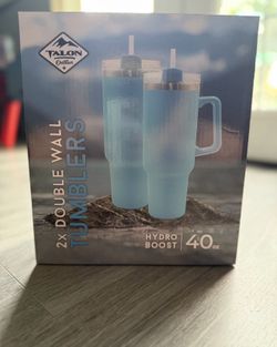 Talon Outdoor 2X Double Wall Tumblers Blue Hydro Boost 40 Oz.