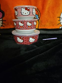 Hello Kitty Tupperware Pink