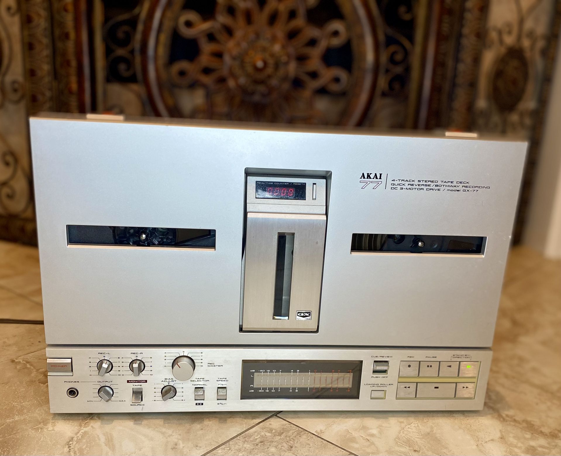 AKAI GX-77 Reel To Reel Tape Recording Reverse and Playback Open Reel Deck Japan.