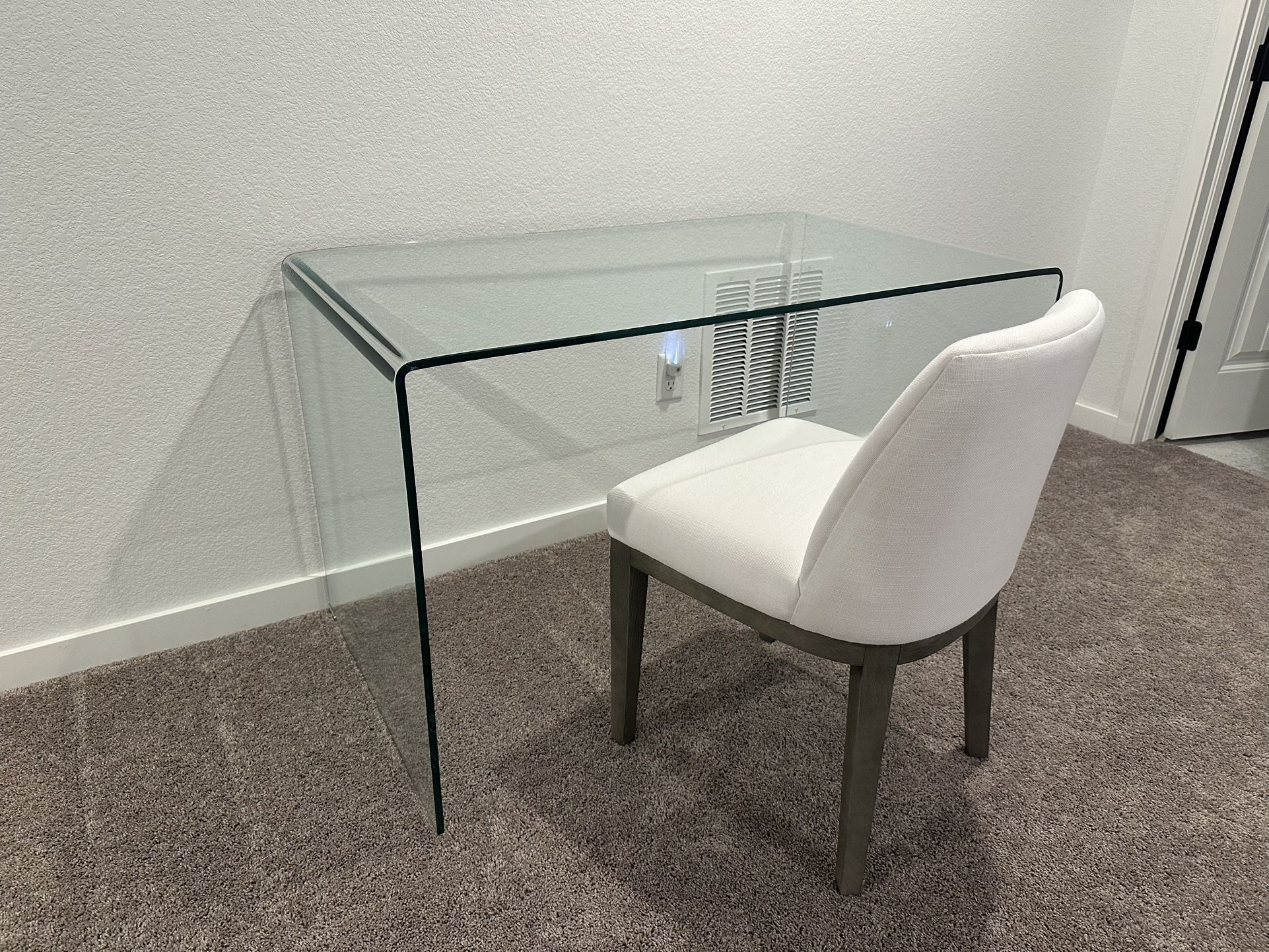 Tempered Glass Desk - Large
