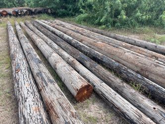 Wood poles $3 per ft