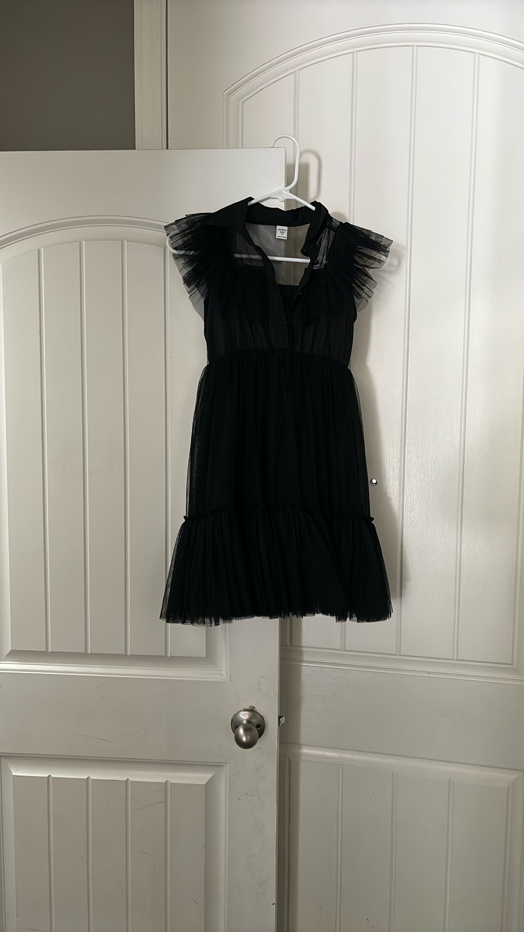 Black Shean Wednesday Dress Costume 7t