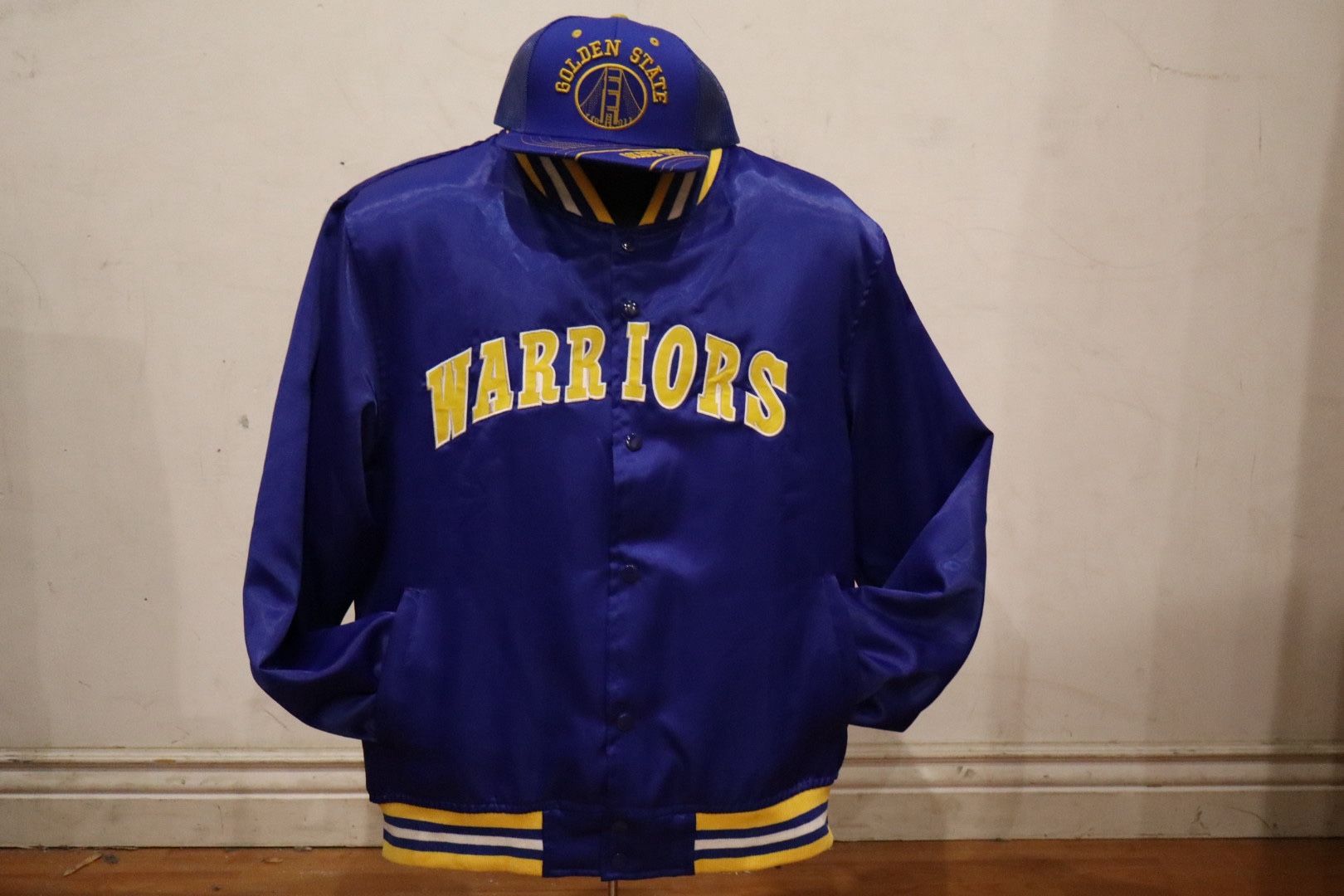 Golden State Warriors Royal Blue Wool Starter Jacket