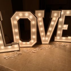 Marquee LOVE letters