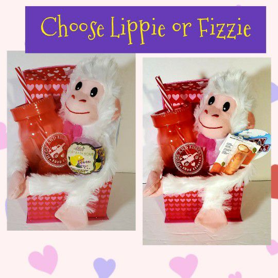 Girls Valentines Box With Stuffed Animal