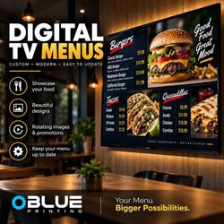 Digital TV Menu for Restaurants – Custom Design
