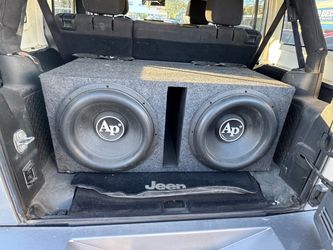 Dual Audiopipe 15” Subwoofers with Ported Box – Powerful Bass