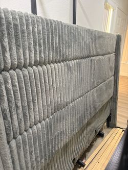 Gray California King Bed Frame