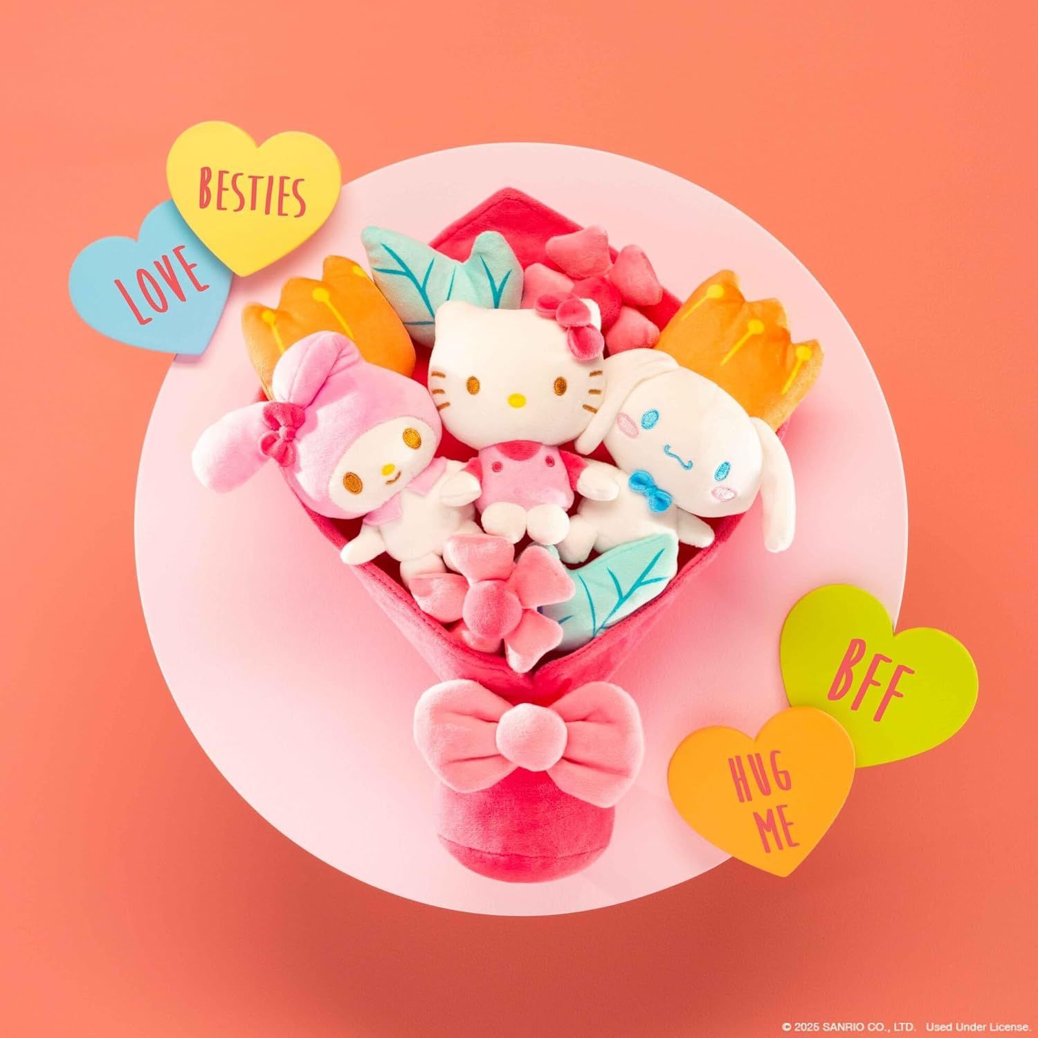 Hello Kitty and Friends 12-inch Plush Valentine’s Bouquet