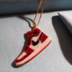 Dan Life The Iced Chicago 2.0 Jordan 1 Pendant 