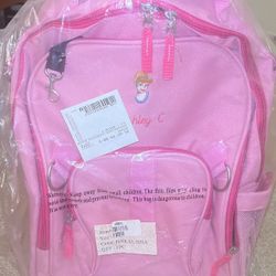 Princess Cinderella Youth Rolling Backpack Pink LUGGAGE Disney Store Suitcase