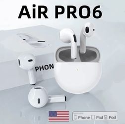 Original Air Pro 6 TWS Wireless Bluetooth Earphones Headphones Mini Earpone Head