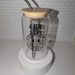 16oz Glass Coffee Cup