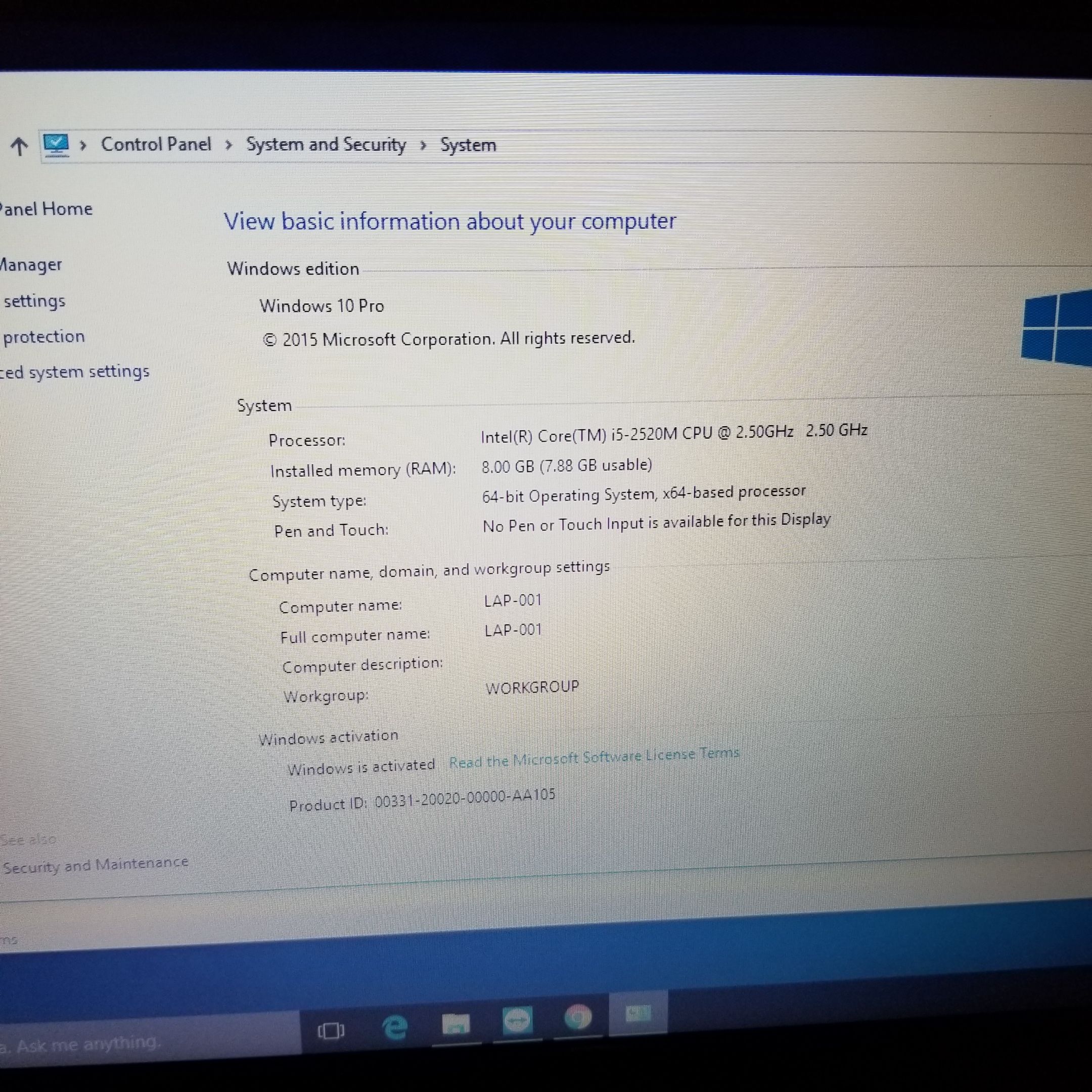 Dell Latitude E6420 intel i5 8gb RAM, 320gb hard drive