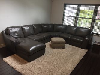 Leather Sectional Couch