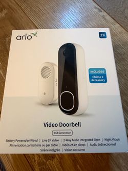 Arlo Video Doorbell Wireless or Wired