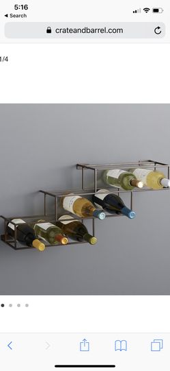 Crate and Barrel Matrix Wall Wine Storage