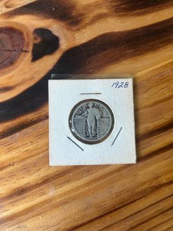 1928 Standing Liberty Quarter – 90% Silver – Vintage U.S. Coin