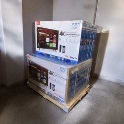 HD177 55” TCL smart 4k Roku led tv