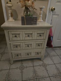Dresser, Mirror, and Nightstand