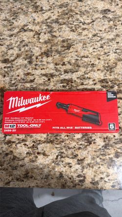 🔥 BRAND NEW Milwaukee M12 1/4” Cordless Ratchet — Model 2456-20 🔥