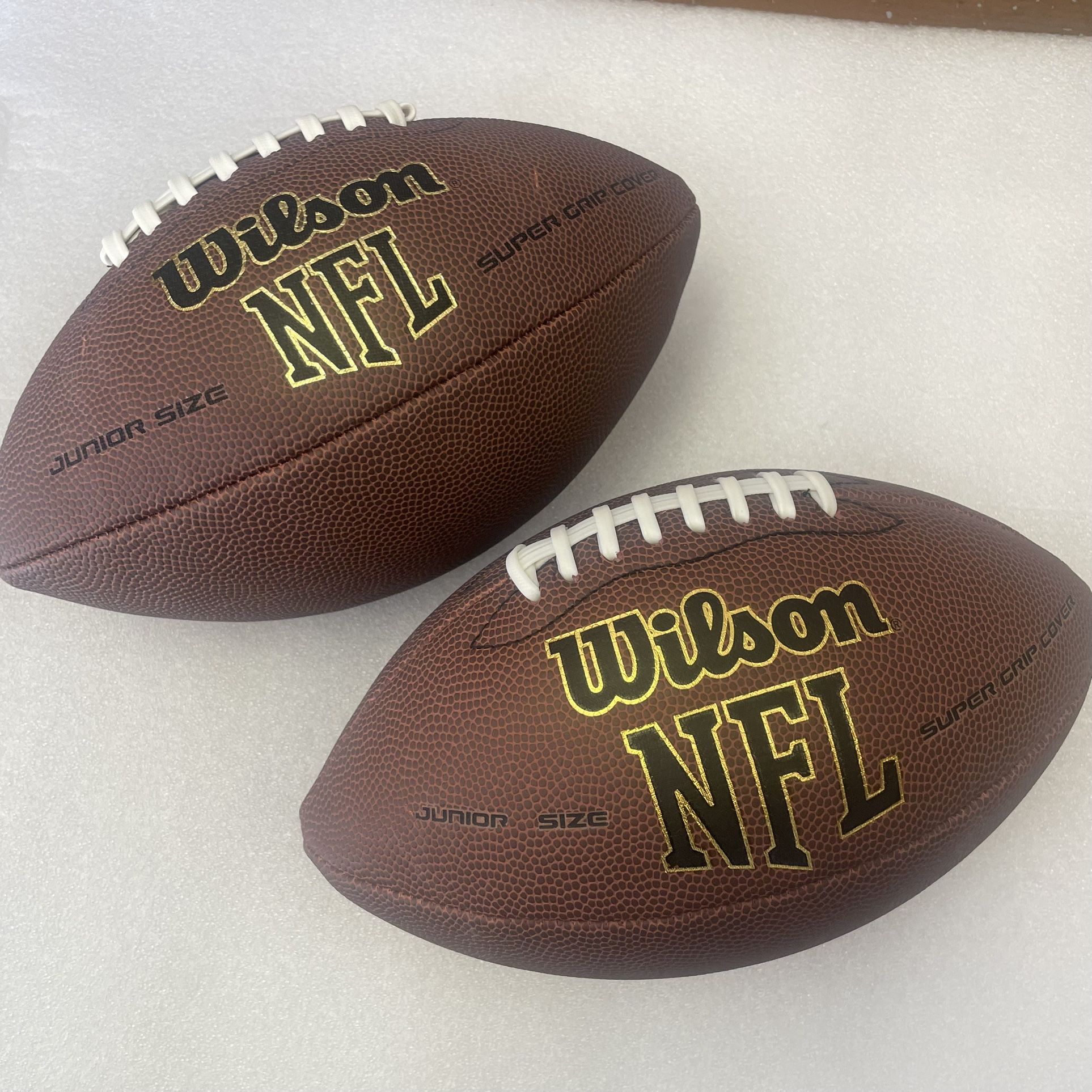 2 Wilson NFL Super Grip Football Junior Size
