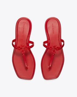 Tory Burch Roxanne red jelly sandals sz 9
