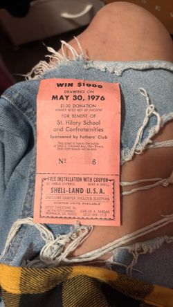 Vintage raffle ticket