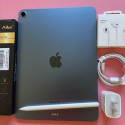 Apple IPad Air 5th Generation (10.9” Liquid Retina/ M1 chip / 2022 Model) 64GB with pen, keyboard case & Accessories (256gb $499)  