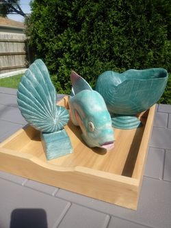 Wood sea carvings