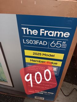 SAMSUNG 65"INCH QLED 4K THE FRAME TV LS03FAD 